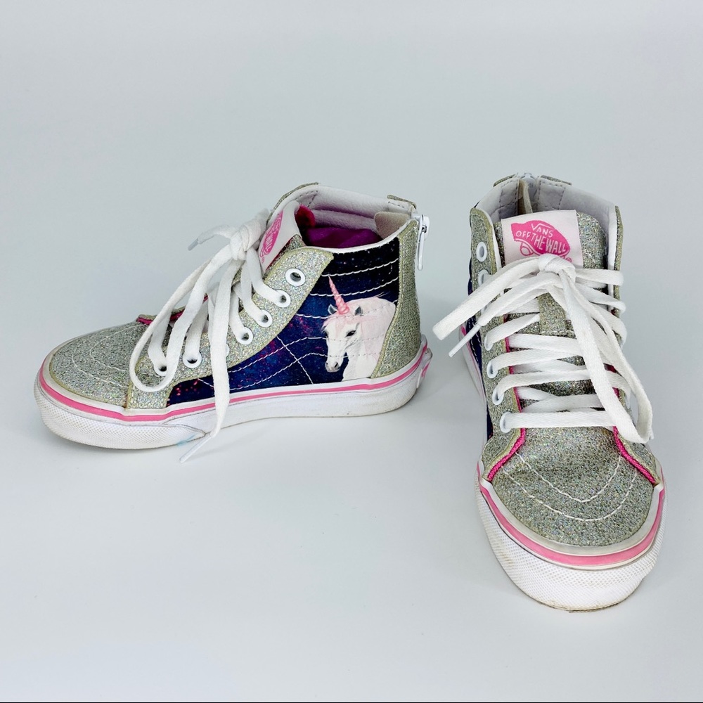 Vans Size 11 Sk8 Hi Zip Unicorn Skate Shoe